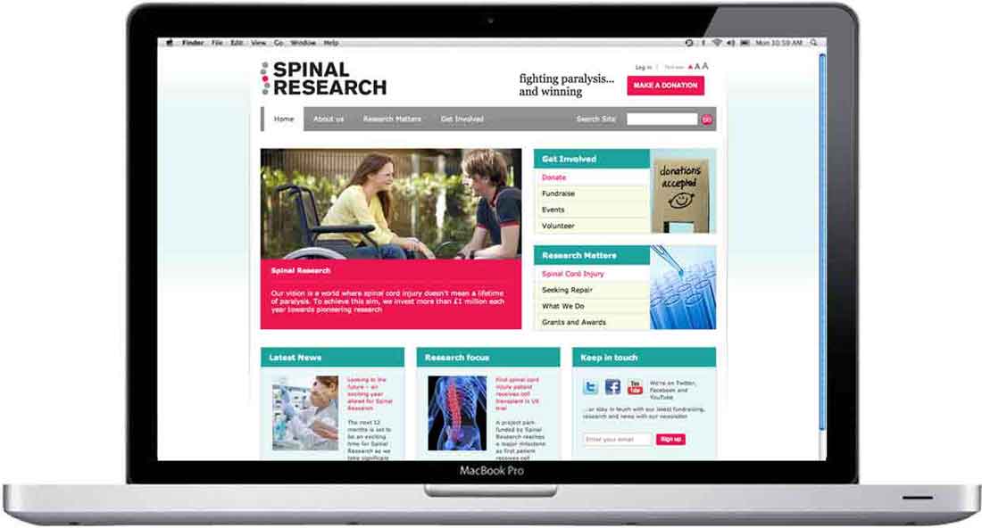 Spinal Research website