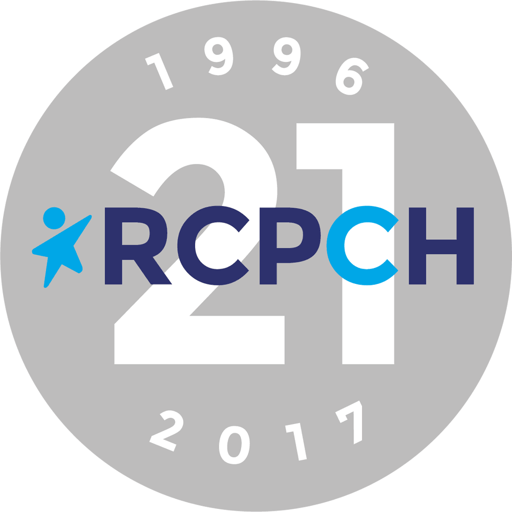 rcpch anniversary logos